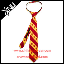 Boys Ready Knot with YKK Zipper Gryffindor Harry Potter Custom Print Silk Tie